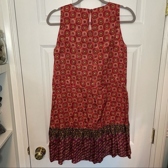 ANNA Sui Anthropologie Printed Silk Mini Dress 6 - Picture 2 of 7